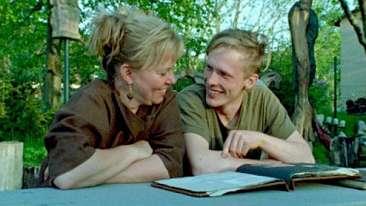 Jan Raiber mit Mutter