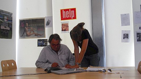 Oliviero Toscani at work