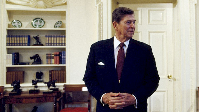 Ronald Reagan in the Oval Office &copy; Ronald Reagan Library