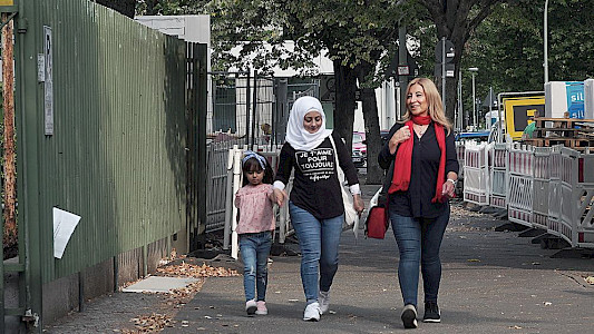ON THE ROAD WITH A RED SCARF