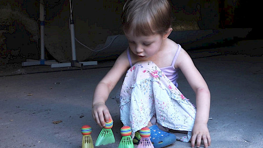 BLUE EYES AND COLORFUL MY DRESS