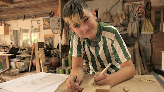 BOGDAN CARVES FOR HIS CHURCH