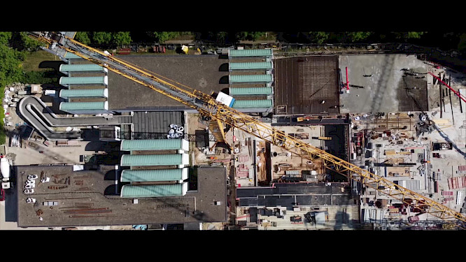 Construction Site Bauhaus-Archiv Berlin. Film still from bauhaus forever. &copy; NOW Collective 2026